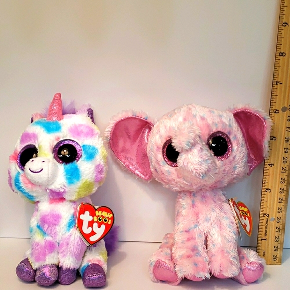 Ty Other - Ty Beanie Boo bundle Wishful & Ellie stuffies